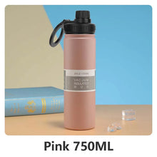 Load image into Gallery viewer, Insulated Stainless Steel Water Bottle with Phone Holder – 750ml