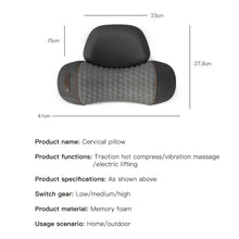 Load image into Gallery viewer, Electric Head and Neck Massager Cervical Pillow
