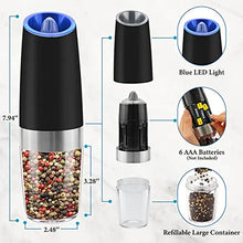 Load image into Gallery viewer, Gravity Electric Salt and Pepper Grinder