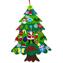 Load image into Gallery viewer, DIY Felt Christmas Tree with Felt Christmas Ornaments