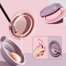 Load image into Gallery viewer, Foldable Silicone Makeup Brush Cleaner Bowl