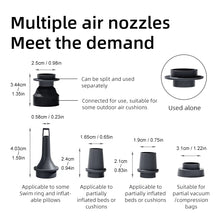 Load image into Gallery viewer, Portable Rechargeable Electric Air Pump for Inflatables