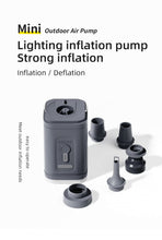 Load image into Gallery viewer, Portable Rechargeable Electric Air Pump for Inflatables