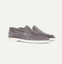 Load image into Gallery viewer, Slip-On Suede Loafers with Hand Stitched Craftsmanship and Padded Collar