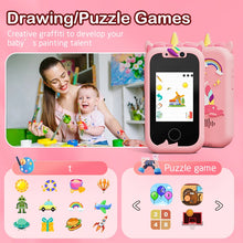 Load image into Gallery viewer, Kids Toy Phone with Dual Cameras and Educational Features