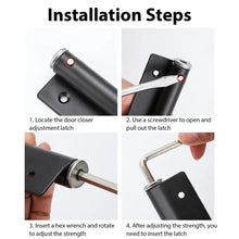 Load image into Gallery viewer, Adjustable Door Closer with Internal Spring