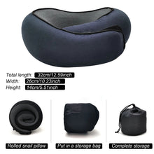 Load image into Gallery viewer, Luxury Memory Foam Travel Neck Pillow
