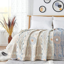 Load image into Gallery viewer, Reversible Cotton Throw Blanket, Dual-Sided Cozy Comfort
