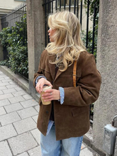 Load image into Gallery viewer, Brown Single-breasted Jacket