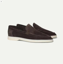 Load image into Gallery viewer, Slip-On Suede Loafers with Hand Stitched Craftsmanship and Padded Collar
