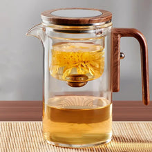 Load image into Gallery viewer, Glass Teapot with Built In Infuser and Water Separation System
