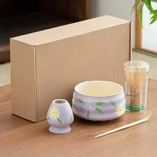 Load image into Gallery viewer, Handmade Bamboo Matcha Tea Set with Whisk Holder Spoon Bowl and Cup