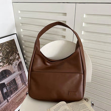 Load image into Gallery viewer, Retro Casual PU Leather Large Capacity Shoulder Tote Bag