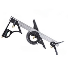 Load image into Gallery viewer, 12-Inch Adjustable Stainless Steel Precision Angle Measuring Tool
