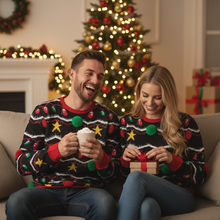 Load image into Gallery viewer, Cozy Unisex Christmas Sweater Loose Fit Holiday Knit