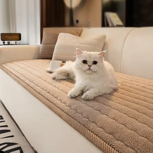 Load image into Gallery viewer, Plush Couch Cover Thick Soft Microfiber Non-Slip