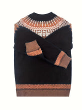 Load image into Gallery viewer, Womens Chunky Jacquard Round Neck Sweater with a Nature Inspired Pattern in Eight Colors