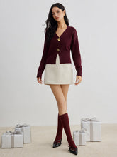 Load image into Gallery viewer, Button Front Knit Cardigan with Regular Fit and Medium Stretch