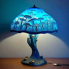 Load image into Gallery viewer, Enchanting Stained Glass Table Lamp - DreamGlow-Blue Mushroom-Nora Luxe