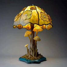 Load image into Gallery viewer, Enchanting Stained Glass Table Lamp - DreamGlow-Golden Mushroom-Nora Luxe