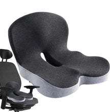 Load image into Gallery viewer, Ergonomic Seat Cushion with Memory Foam and Lumbar Support, Anti-Slip Base