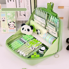 Load image into Gallery viewer, Extra Large Capacity Pencil Case for Students, Durable Polyester Multi Compartment Organizer