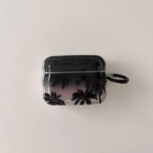 Load image into Gallery viewer, Black Coconut Tree Shockproof Wireless Charging Case for AirPods