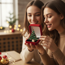 Load image into Gallery viewer, Christmas Rhinestone Tree Brooch Pin for Women and Men