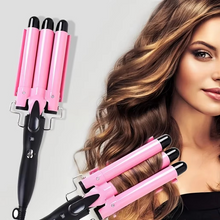Load image into Gallery viewer, Ceramic Triple Barrel Wave Styler for Perfect Curls