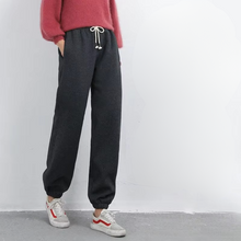 Load image into Gallery viewer, Women's Fleece Lined Joggers with High Waist and Adjustable Drawstring