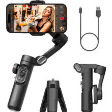 Load image into Gallery viewer, Handheld Smartphone Stabilizer With 3-Axis Gimbal And Gesture Control