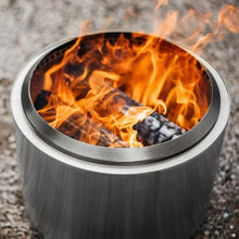 Load image into Gallery viewer, Fire Pit with Circular Airflow and Removable Ash Pan, Portable