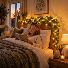 Load image into Gallery viewer, Light Up Olive Vine with Fairy Lights Among Leaves for Mantels Shelves and Mirrors