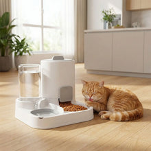 Load image into Gallery viewer, Cat Food Dispenser Automatic Gravity Feeder and Water Bowl