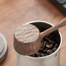 Load image into Gallery viewer, Black Walnut Hand Carved Coffee Scoop