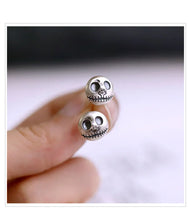 Load image into Gallery viewer, Handmade Pumpkin Prince Skull Earrings - Mara-Nora Luxe