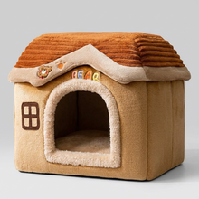 Load image into Gallery viewer, Padded Pet Bed with Raised Edges and Removable Washable Cover for Small to Medium Pets