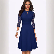 Load image into Gallery viewer, Hollowed-out lace dress