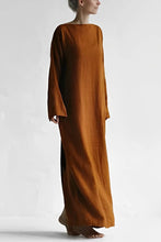 Load image into Gallery viewer, Linen Wrap Maxi Dress