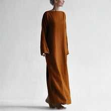 Load image into Gallery viewer, Linen Wrap Maxi Dress