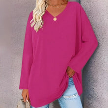 Load image into Gallery viewer, Trendy long-sleeved shirt with V-neck for comfort