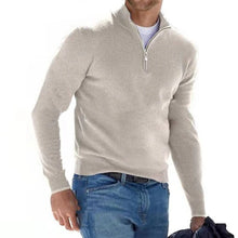 Load image into Gallery viewer, Merino V-neck sweater - zip