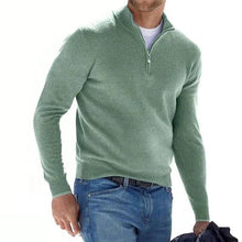 Load image into Gallery viewer, Merino V-neck sweater - zip