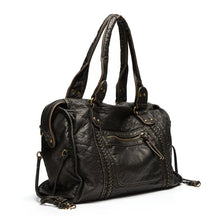 Load image into Gallery viewer, Luxury Black Leather Handbag