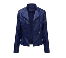 Load image into Gallery viewer, Women's Lambskin Leather Jacket
