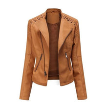 Load image into Gallery viewer, Women's Lambskin Leather Jacket
