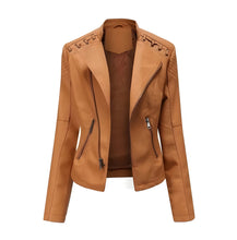 Load image into Gallery viewer, Women's Lambskin Leather Jacket