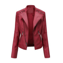 Load image into Gallery viewer, Women's Lambskin Leather Jacket