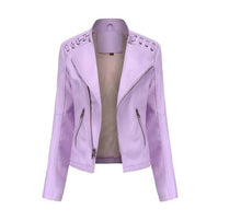 Load image into Gallery viewer, Women's Lambskin Leather Jacket