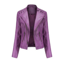 Load image into Gallery viewer, Women's Lambskin Leather Jacket